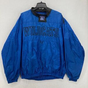 Vintage Kentucky Wildcats Windbreaker Jacket Mens XL Blue Embroidered Fans Gear